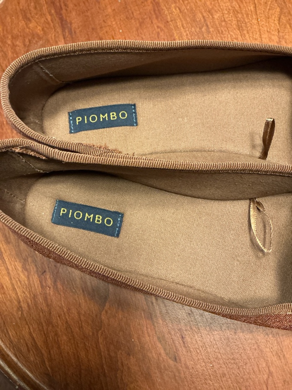 Piombo Italian Velveteen Ballet Slippers - Picture 2 of 3